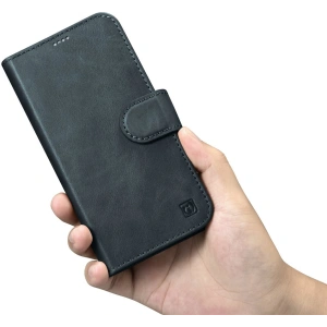 Wholesale iCarer Oil Wax Wallet Anti-RFID 2in1 Apple iPhone 14 Plus / 15 Plus blue - ICR447 - {ean13} - Hurt