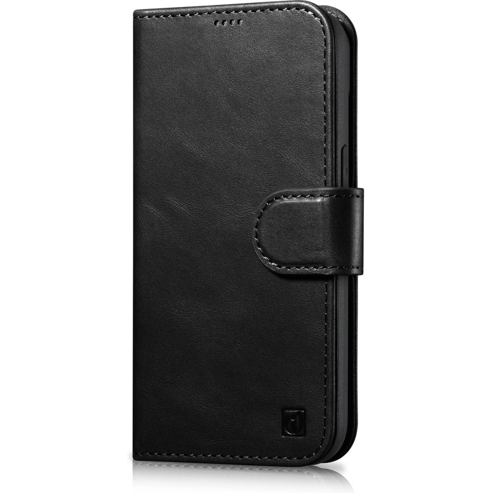 Hurtownia GSM - Etui iCarer Oil Wax Wallet Anti-RFID 2in1 Apple iPhone 14 Pro Max negru - ICR449 - {ean13} - Hurt