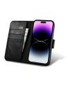 Hurtownia GSM - Etui iCarer Oil Wax Wallet Anti-RFID 2in1 Apple iPhone 14 Pro Max negru - ICR449 - {ean13} - Hurt