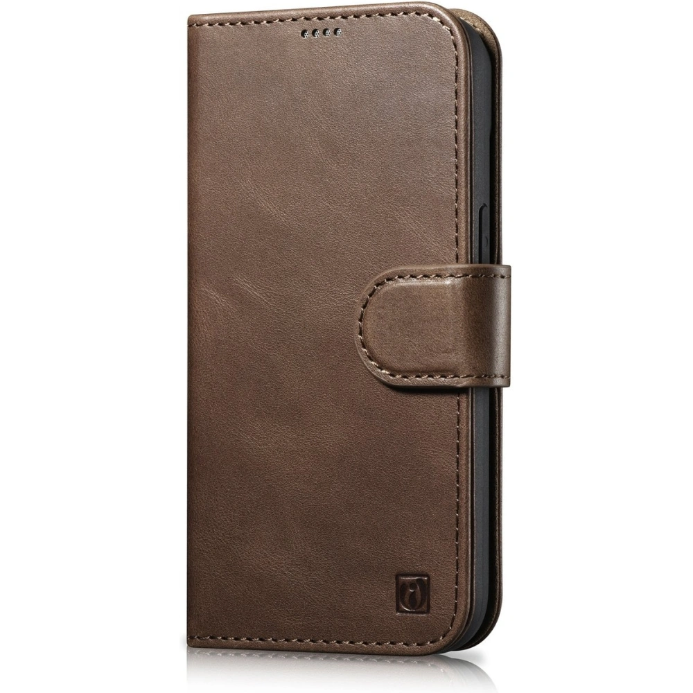 Hurtownia GSM - Etui iCarer Oil Wax Wallet Anti-RFID 2in1 Apple iPhone 14 Pro Max hnědý - ICR450 - {ean13} - Hurt