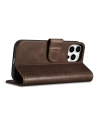 Hurtownia GSM - Etui iCarer Oil Wax Wallet Anti-RFID 2in1 Apple iPhone 14 Pro Max brązowy - ICR450 - {ean13} - Hurt