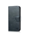 Etui iCarer Oil Wax Wallet Anti-RFID 2in1 Apple iPhone 14 Pro Max modrý