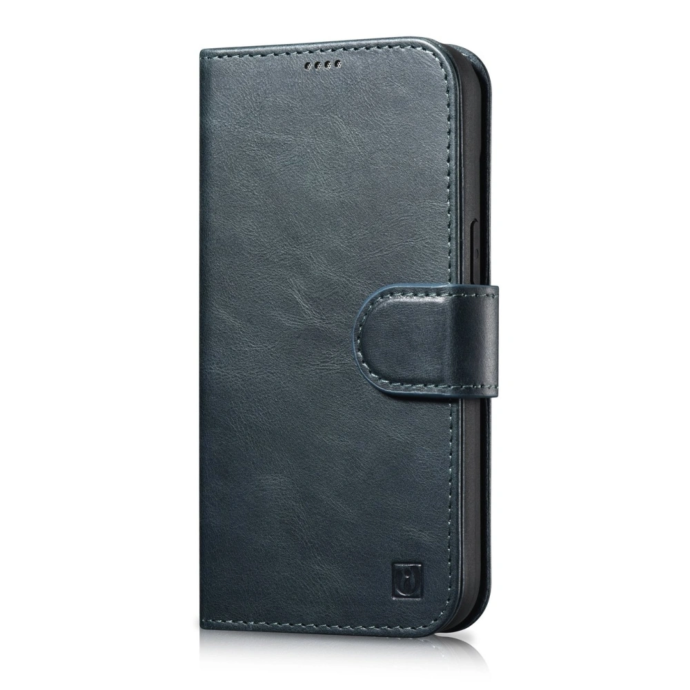 Hurtownia GSM - Etui iCarer Oil Wax Wallet Anti-RFID 2in1 Apple iPhone 14 Pro Max modrý - ICR451 - {ean13} - Hurt