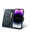 Wholesale iCarer Oil Wax Wallet Anti-RFID 2in1 Apple iPhone 14 Pro Max blue - ICR451 - {ean13} - Hurt