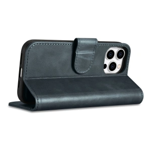 Wholesale iCarer Oil Wax Wallet Anti-RFID 2in1 Apple iPhone 14 Pro Max blue - ICR451 - {ean13} - Hurt