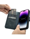 Hurtownia GSM - Etui iCarer Oil Wax Wallet Anti-RFID 2in1 Apple iPhone 14 Pro Max albastru - ICR451 - {ean13} - Hurt