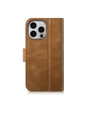 Wholesale iCarer Oil Wax Wallet Anti-RFID 2in1 Apple iPhone 14 Pro Max light brown - ICR452 - {ean13} - Hurt