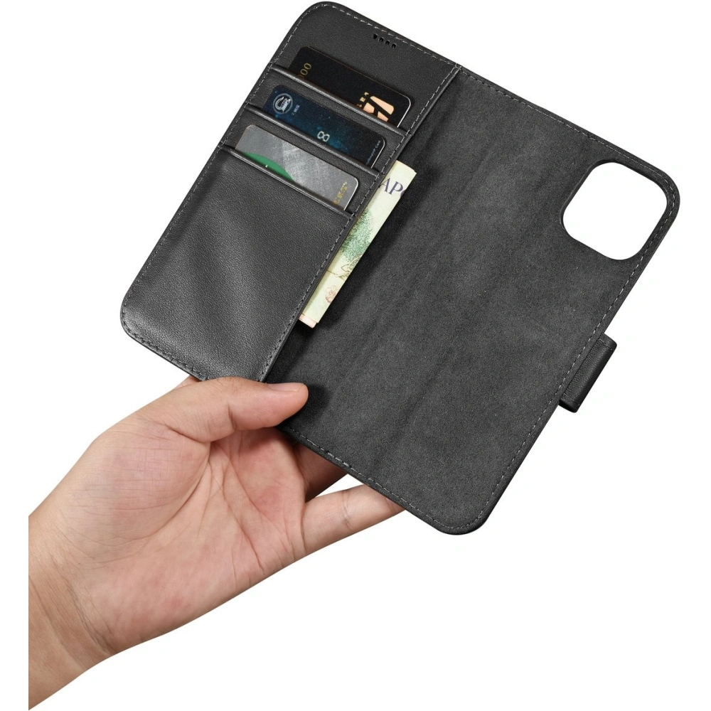 Hurtownia GSM - Etui iCarer Wallet Anti-RFID 2in1 Apple iPhone 14 negru - ICR453 - {ean13} - Hurt