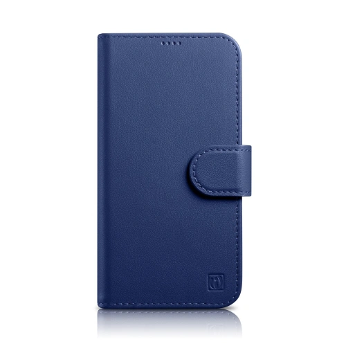 Etui iCarer Wallet Anti-RFID 2in1 Apple iPhone 14 niebieski