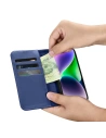 Hurtownia GSM - Etui iCarer Wallet Anti-RFID 2in1 Apple iPhone 14 niebieski - ICR458 - {ean13} - Hurt