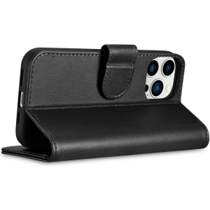 Wholesale iCarer Wallet Anti-RFID 2in1 Apple iPhone 14 Pro black - ICR459 - {ean13} - Hurt