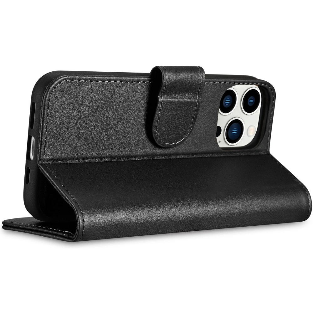 Hurtownia GSM - Etui iCarer Wallet Anti-RFID 2in1 Apple iPhone 14 Pro czarny - ICR459 - {ean13} - Hurt