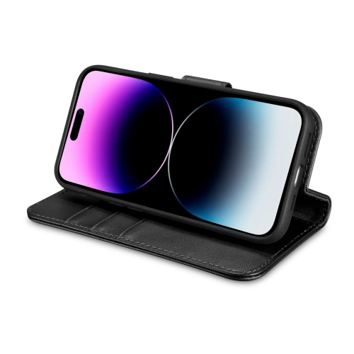 Etui iCarer Wallet Anti-RFID 2in1 Apple iPhone 14 Pro czarny