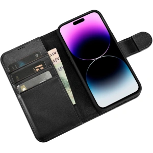 Wholesale iCarer Wallet Anti-RFID 2in1 Apple iPhone 14 Pro black - ICR459 - {ean13} - Hurt