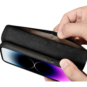 Wholesale iCarer Wallet Anti-RFID 2in1 Apple iPhone 14 Pro black - ICR459 - {ean13} - Hurt