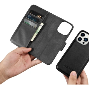 Wholesale iCarer Wallet Anti-RFID 2in1 Apple iPhone 14 Pro black - ICR459 - {ean13} - Hurt