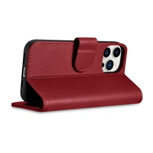 Hurtownia GSM - Etui iCarer Wallet Anti-RFID 2in1 Apple iPhone 14 Pro červený - ICR461 - {ean13} - Hurt