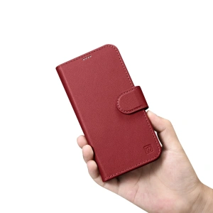 Hurtownia GSM - Etui iCarer Wallet Anti-RFID 2in1 Apple iPhone 14 Pro červený - ICR461 - {ean13} - Hurt