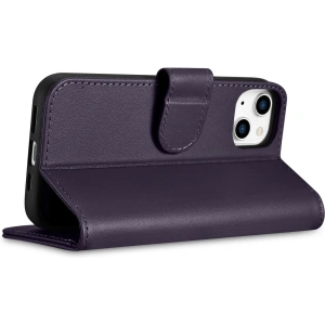 Hurtownia GSM - Etui iCarer Wallet Anti-RFID 2in1 Apple iPhone 14 Pro tmavě fialové - ICR462 - {ean13} - Hurt