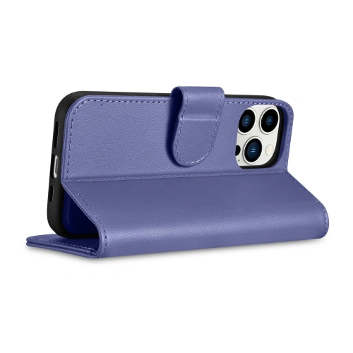 Etui iCarer Wallet Anti-RFID 2in1 Apple iPhone 14 Pro jasnofioletowy