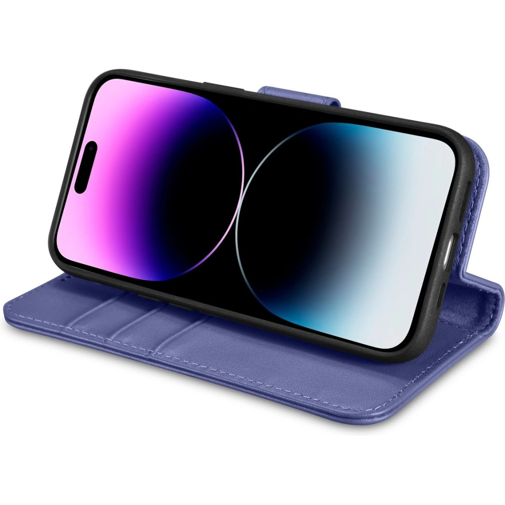 Hurtownia GSM - Etui iCarer Wallet Anti-RFID 2in1 Apple iPhone 14 Pro lila deschis - ICR463 - {ean13} - Hurt