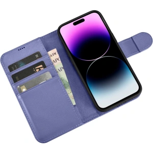 Hurtownia GSM - Etui iCarer Wallet Anti-RFID 2in1 Apple iPhone 14 Pro jasnofialová - ICR463 - {ean13} - Hurt