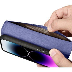 Hurtownia GSM - Etui iCarer Wallet Anti-RFID 2in1 Apple iPhone 14 Pro jasnofialová - ICR463 - {ean13} - Hurt