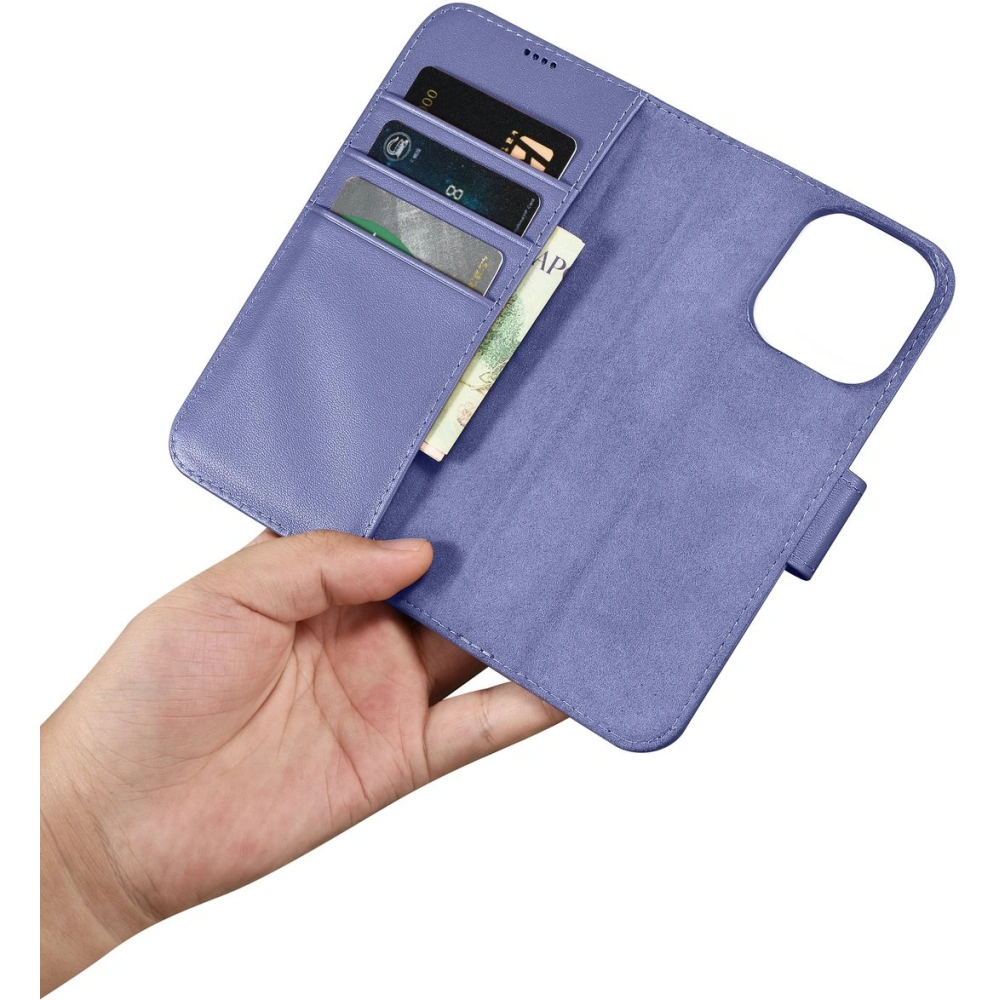 Hurtownia GSM - Etui iCarer Wallet Anti-RFID 2in1 Apple iPhone 14 Pro lila deschis - ICR463 - {ean13} - Hurt