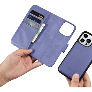 Hurtownia GSM - Etui iCarer Wallet Anti-RFID 2in1 Apple iPhone 14 Pro jasnofialová - ICR463 - {ean13} - Hurt