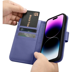 Wholesale iCarer Wallet Anti-RFID 2in1 Apple iPhone 14 Pro light purple - ICR463 - {ean13} - Hurt