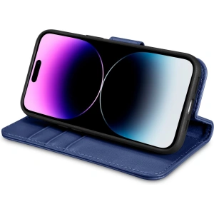 Hurtownia GSM - Etui iCarer Wallet Anti-RFID 2in1 Apple iPhone 14 Pro modrá - ICR464 - {ean13} - Hurt