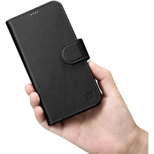 Hurtownia GSM - Etui iCarer Wallet Anti-RFID 2in1 Apple iPhone 14 Plus / 15 Plus černé - ICR465 - {ean13} - Hurt