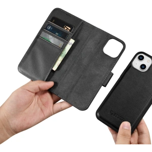 Hurtownia GSM - Etui iCarer Wallet Anti-RFID 2in1 Apple iPhone 14 Plus / 15 Plus černé - ICR465 - {ean13} - Hurt
