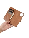 Hurtownia GSM - Etui iCarer Wallet Anti-RFID 2in1 Apple iPhone 14 Plus / 15 Plus hnědé - ICR466 - {ean13} - Hurt
