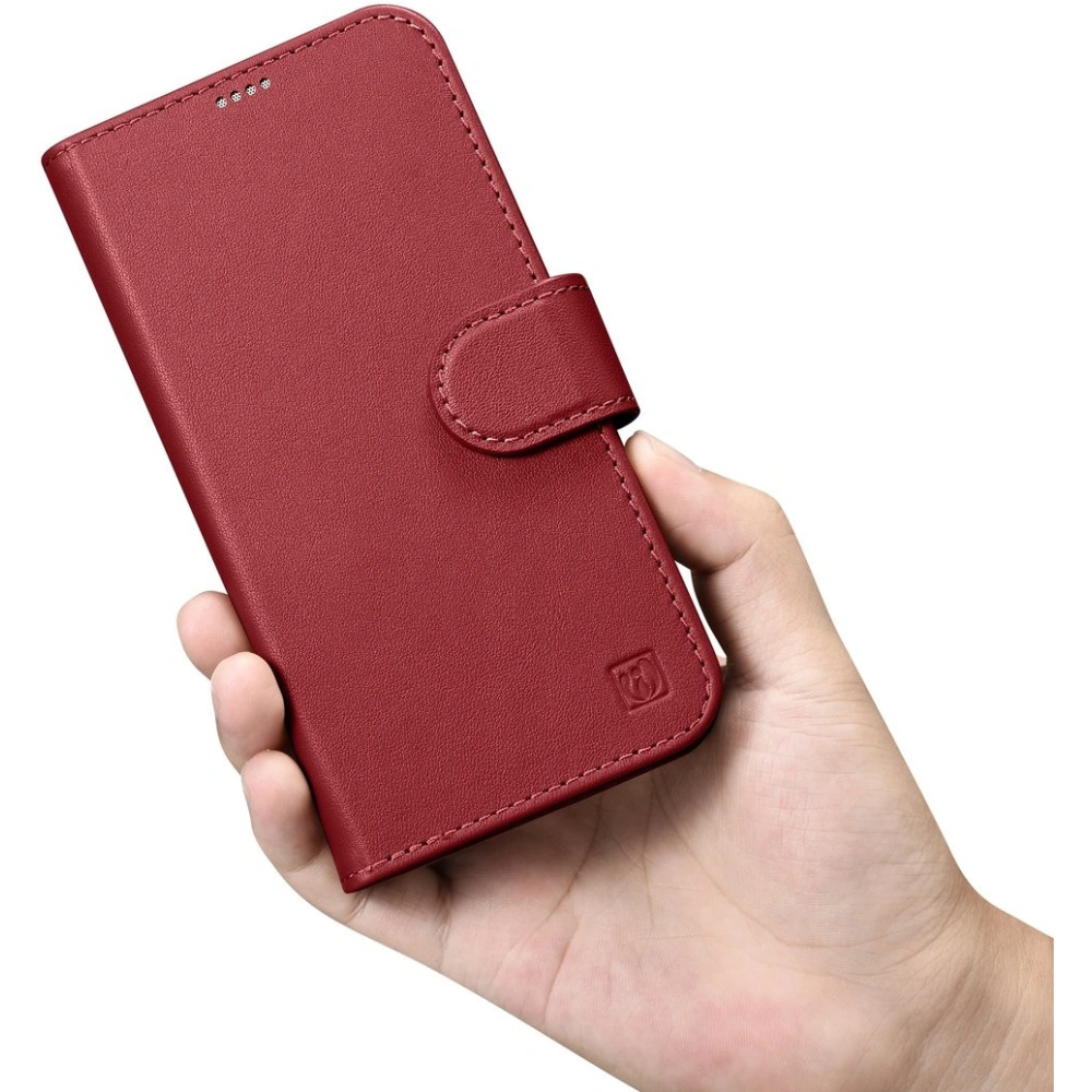Hurtownia GSM - Etui iCarer Wallet Anti-RFID 2in1 Apple iPhone 14 Plus / 15 Plus červené - ICR467 - {ean13} - Hurt