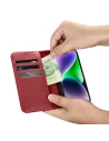 Hurtownia GSM - Etui iCarer Wallet Anti-RFID 2in1 Apple iPhone 14 Plus / 15 Plus červené - ICR467 - {ean13} - Hurt