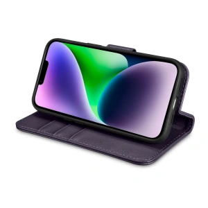 Wholesale iCarer Wallet Anti-RFID 2in1 Apple iPhone 14 Plus / 15 Plus dark purple - ICR468 - {ean13} - Hurt