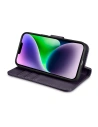 Hurtownia GSM - Etui iCarer Wallet Anti-RFID 2in1 Apple iPhone 14 Plus / 15 Plus tmavě fialová - ICR468 - {ean13} - Hurt