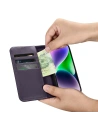 Wholesale iCarer Wallet Anti-RFID 2in1 Apple iPhone 14 Plus / 15 Plus dark purple - ICR468 - {ean13} - Hurt