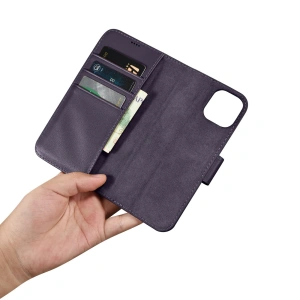 Wholesale iCarer Wallet Anti-RFID 2in1 Apple iPhone 14 Plus / 15 Plus dark purple - ICR468 - {ean13} - Hurt