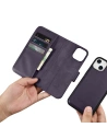 Hurtownia GSM - Etui iCarer Wallet Anti-RFID 2in1 Apple iPhone 14 Plus / 15 Plus tmavě fialová - ICR468 - {ean13} - Hurt