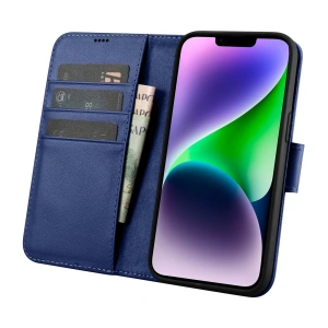 Hurtownia GSM - Etui iCarer Wallet Anti-RFID 2in1 Apple iPhone 14 Plus / 15 Plus modré - ICR470 - {ean13} - Hurt