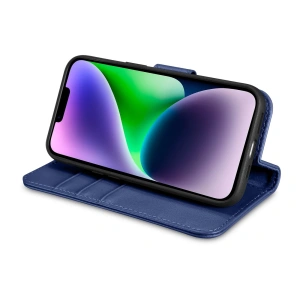 Hurtownia GSM - Etui iCarer Wallet Anti-RFID 2in1 Apple iPhone 14 Plus / 15 Plus modré - ICR470 - {ean13} - Hurt