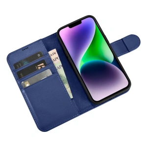 Hurtownia GSM - Etui iCarer Wallet Anti-RFID 2in1 Apple iPhone 14 Plus / 15 Plus modré - ICR470 - {ean13} - Hurt