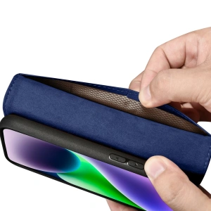 Hurtownia GSM - Etui iCarer Wallet Anti-RFID 2in1 Apple iPhone 14 Plus / 15 Plus modré - ICR470 - {ean13} - Hurt