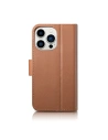 Hurtownia GSM - Etui iCarer Wallet Anti-RFID 2in1 Apple iPhone 14 Pro Max barna - ICR472 - {ean13} - Hurt