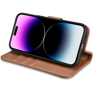 Hurtownia GSM - Etui iCarer Wallet Anti-RFID 2in1 Apple iPhone 14 Pro Max hnědá - ICR472 - {ean13} - Hurt