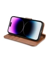 Wholesale iCarer Wallet Anti-RFID 2in1 Apple iPhone 14 Pro Max brown - ICR472 - {ean13} - Hurt