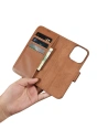 Hurtownia GSM - Etui iCarer Wallet Anti-RFID 2in1 Apple iPhone 14 Pro Max barna - ICR472 - {ean13} - Hurt