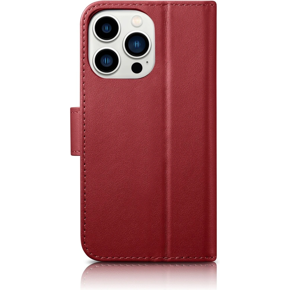 Hurtownia GSM - Etui iCarer Wallet Anti-RFID 2in1 Apple iPhone 14 Pro Max červené - ICR473 - {ean13} - Hurt